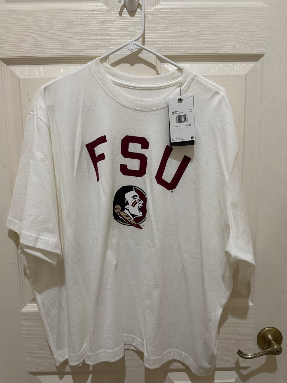 Women’s Nike FSU Graphic White Crewneck T-Shirt Florida State Seminoles shirt